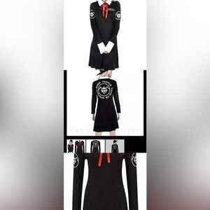 Killstar X Twin Peaks Ghost-wood I'm Strange black and white collared dress XS/S